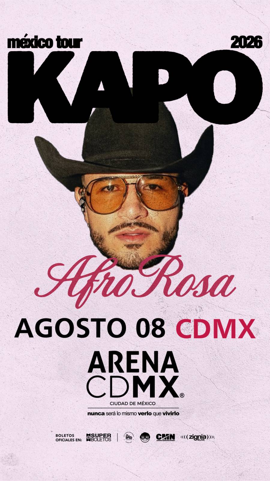 KAPO ANUNCIA SU AFRO ROSA MEXICO TOUR 2026