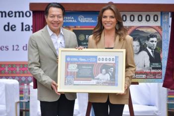 SEP y Loter&iacute;a Nacional presentan billete especial en honor al magisterio mexicano