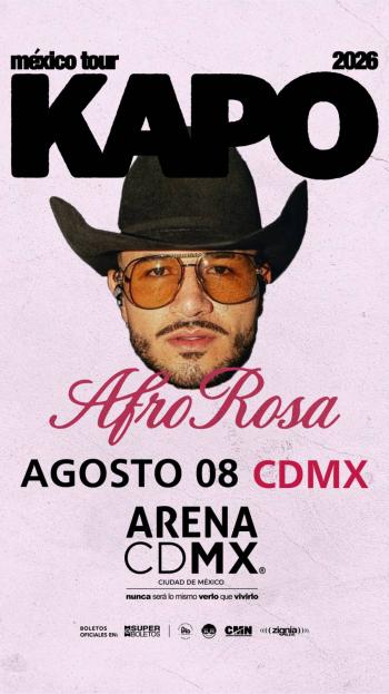 KAPO ANUNCIA SU AFRO ROSA MEXICO TOUR 2026