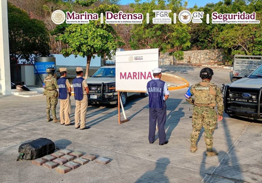 Intercepci&oacute;n de presunta droga en costas de Oaxaca durante operativo mar&iacute;timo