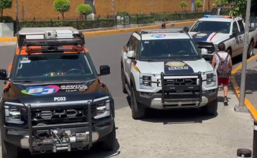 Accidente con arma de fuego en plaza Mítikah deja a agente lesionado