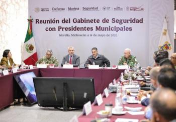 Garc&iacute;a Harfuch encabeza reuni&oacute;n de seguridad en Michoac&aacute;n con Marina, Defensa y alcaldes