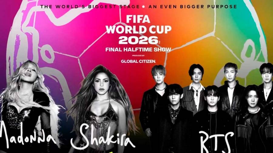 Shakira, Madonna y BTS actuar&aacute;n en el intermedio de la final del Mundial 2026