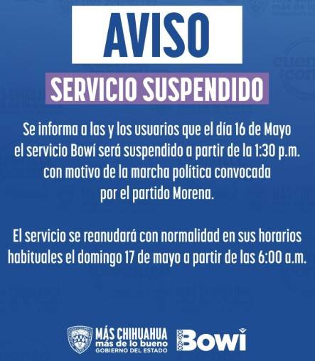 Ruta Troncal Bow&iacute; suspender&aacute; servicio el s&aacute;bado por marcha de Morena