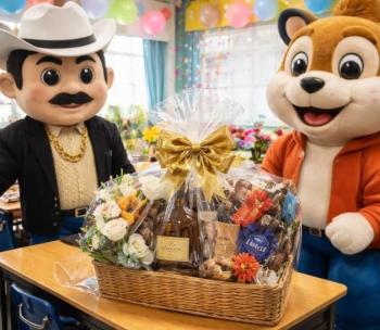 Alumnos sorprenden a maestra de primaria en Los Mochis con regalo de “El Patr&oacute;n” y botargas