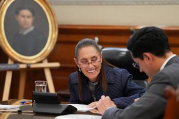 Sheinbaum sostiene llamada con Trump sobre seguridad y comercio