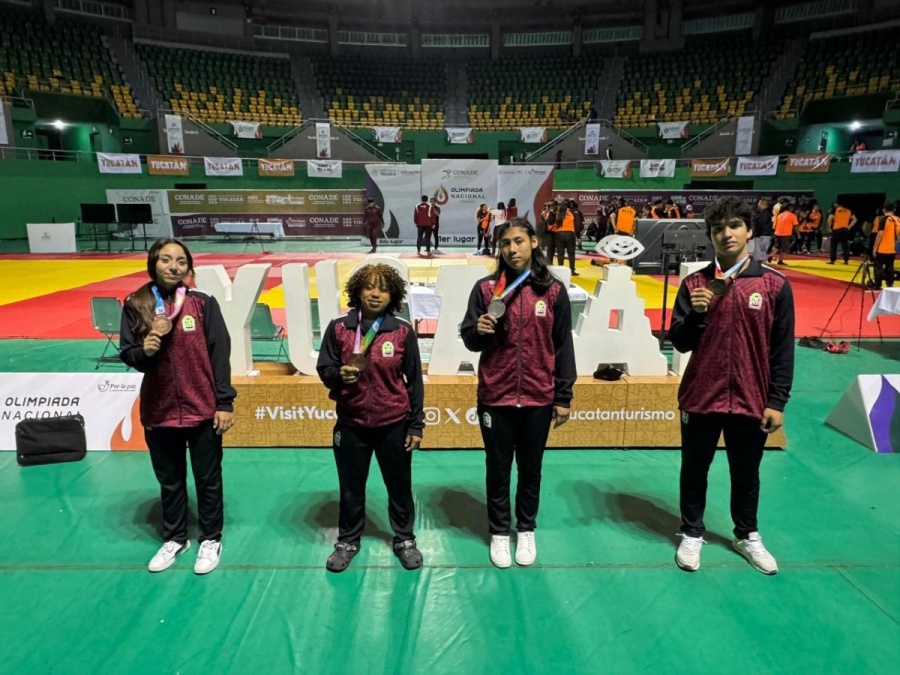 Judo de Quintana Roo suma cuatro medallas m&aacute;s en Olimpiada Nacional CONADE 2026