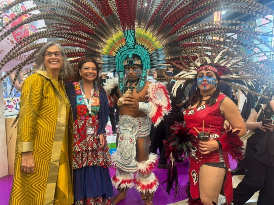 Clara Brugada inaugura Pabell&oacute;n de las Utop&iacute;as en Foro Urbano Mundial de Bak&uacute;