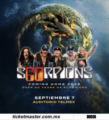 ¡La legendaria banda de hard rock, Scorpions, conquistar&aacute; de nuevo M&eacute;xico para celebrar 60 a&ntilde;os de trayectoria!