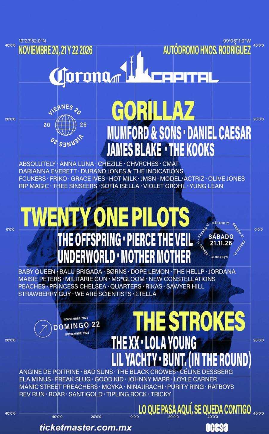 Corona Capital enciende su edición para este 2026 y revela el cartel con más de 65 bandas