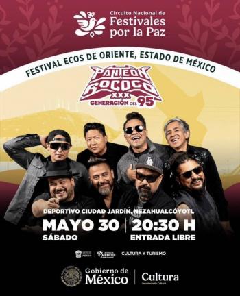Pante&oacute;n Rococ&oacute; llegar&aacute; gratis al Estado de M&eacute;xico como parte del Circuito Nacional de Festivales Por La Paz
