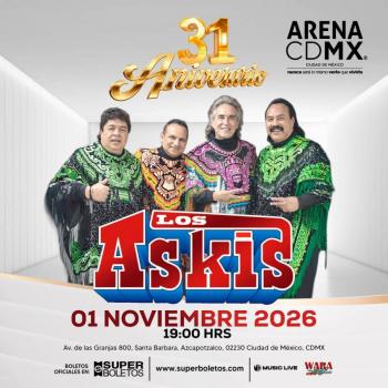 LOS ASKIS LLEVAR&Aacute;N SU CUMBIA ANDINA A LA ARENA CDMX