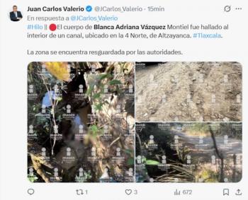 Hallan sin vida a Blanca Adriana V&aacute;zquez en Tlaxcala; investigan posible homicidio