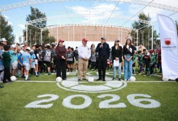Gobernador David Monreal inaugura cancha rehabilitada y anuncia nuevos proyectos deportivos en Morelos