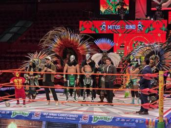 La lucha libre reimagina las leyendas del M&eacute;xico antiguo con el espect&aacute;culo Mitos en el Ring
