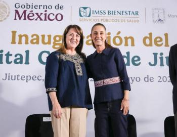 Claudia Sheinbaum inaugura hospital y asegura 80% de abasto de medicamentos