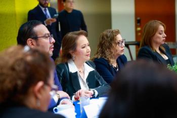 Yasm&iacute;n Esquivel destaca retos de la justicia laboral en reuni&oacute;n con magistrados