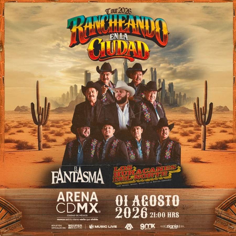 ¡EL REGIONAL MEXICANO SE APODERA DE LA CAPITAL! EL FANTASMA Y LOS HURACANES DEL NORTE LLEGAN A LA ARENA CDMX CON SU 