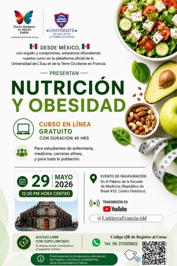 Curso gratuito sobre nutrici&oacute;n busca combatir el sobrepeso y la obesidad en M&eacute;xico