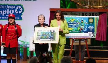 Semarnat y Loter&iacute;a Nacional presentan billete que difunde el D&iacute;a Mundial del Medio Ambiente con el mensaje “M&eacute;xico juega limpio”
