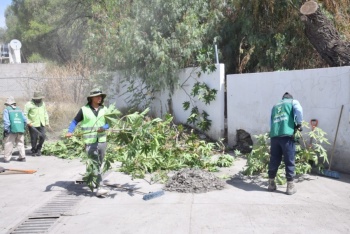 Soledad de Graciano S&aacute;nchez intensifica limpieza preventiva ante pron&oacute;stico de lluvias