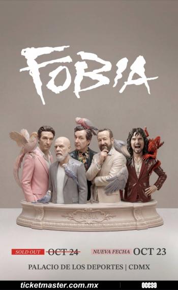 ¡El fen&oacute;meno Fobia no se detiene! se confirma segunda noche en la CDMX!