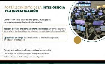 Modernizaci&oacute;n e inteligencia fortalecen resultados de seguridad y combate al crimen