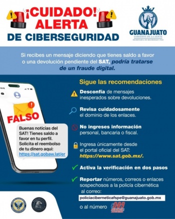 Polic&iacute;a Cibern&eacute;tica alerta sobre fraudes v&iacute;a SMS que suplantan a DHL y al SAT