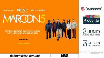 Maroon 5 anuncia conciertos en CDMX y Monterrey en 2026