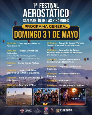 Teotihuac&aacute;n recibir&aacute; el Primer Festival Aerost&aacute;tico “Al Rescate de los Dioses”