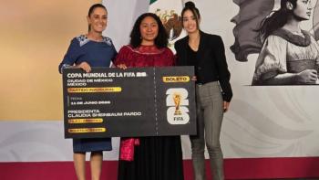 Anuncia Sheinbaum ganadoras del boletos para la inauguraci&oacute;n del Mundial 2026