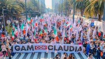 Contingente de la GAM destaca con m&aacute;s de 20 mil asistentes en apoyo a Claudia Sheinbaum