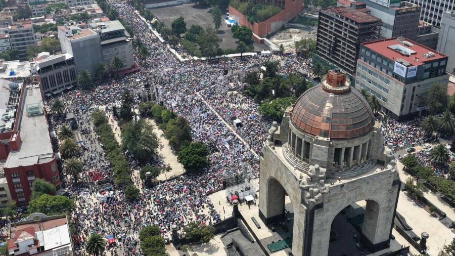 Re&uacute;ne Sheinbaum a 130 mil en el Monumento a la Revoluci&oacute;n, seg&uacute;n el GobCDMX