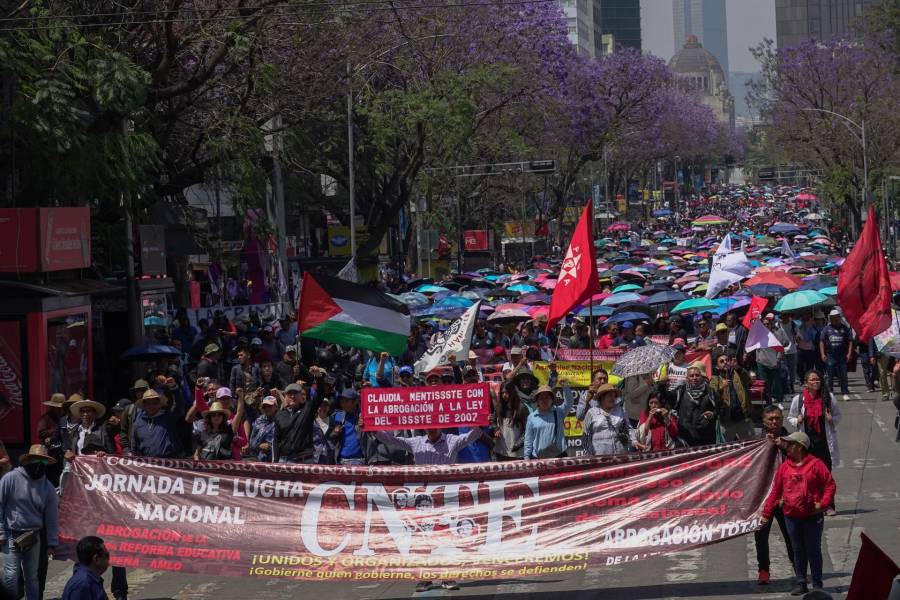 Afectaciones viales en CDMX por marcha de la CNTE este lunes 1 de junio