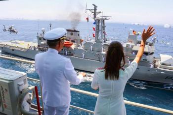 Son tiempos de definiciones, de defender la soberan&iacute;a nacional: Sheinbaum en el D&iacute;a de la Marina