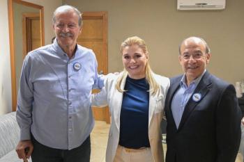 Presidenta Sheinbaum critica reaparici&oacute;n de Fox y Calder&oacute;n en respaldo a Maru Campos