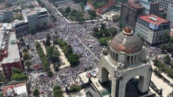 Re&uacute;ne Sheinbaum a 130 mil en el Monumento a la Revoluci&oacute;n, seg&uacute;n el GobCDMX