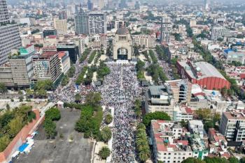 Sheinbaum presume su convocatoria en CDMX y la contrasta con la de Chihuahua