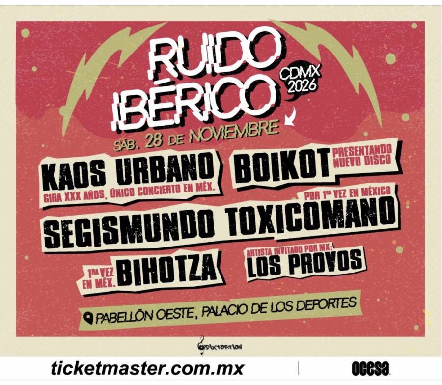  ‘El Ruido Ibérico llegará a la Ciudad de México, una cita histórica con el punk en español !
