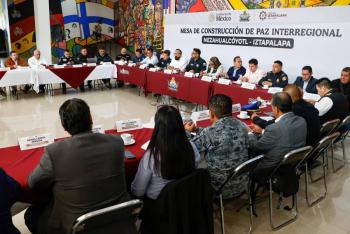 Nezahualc&oacute;yotl e Iztapalapa presentan avances de parque lineal en avenida Texcoco