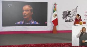 Sheinbaum acusa hipocres&iacute;a del PAN por recurrir a Fox y Calder&oacute;n en respaldo a Maru Campos; exhibe excesos del guanajuatense