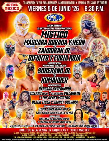 Viernes de grandes estrellas: CMLL y AEW chocan en la Catedral de la Lucha Libre