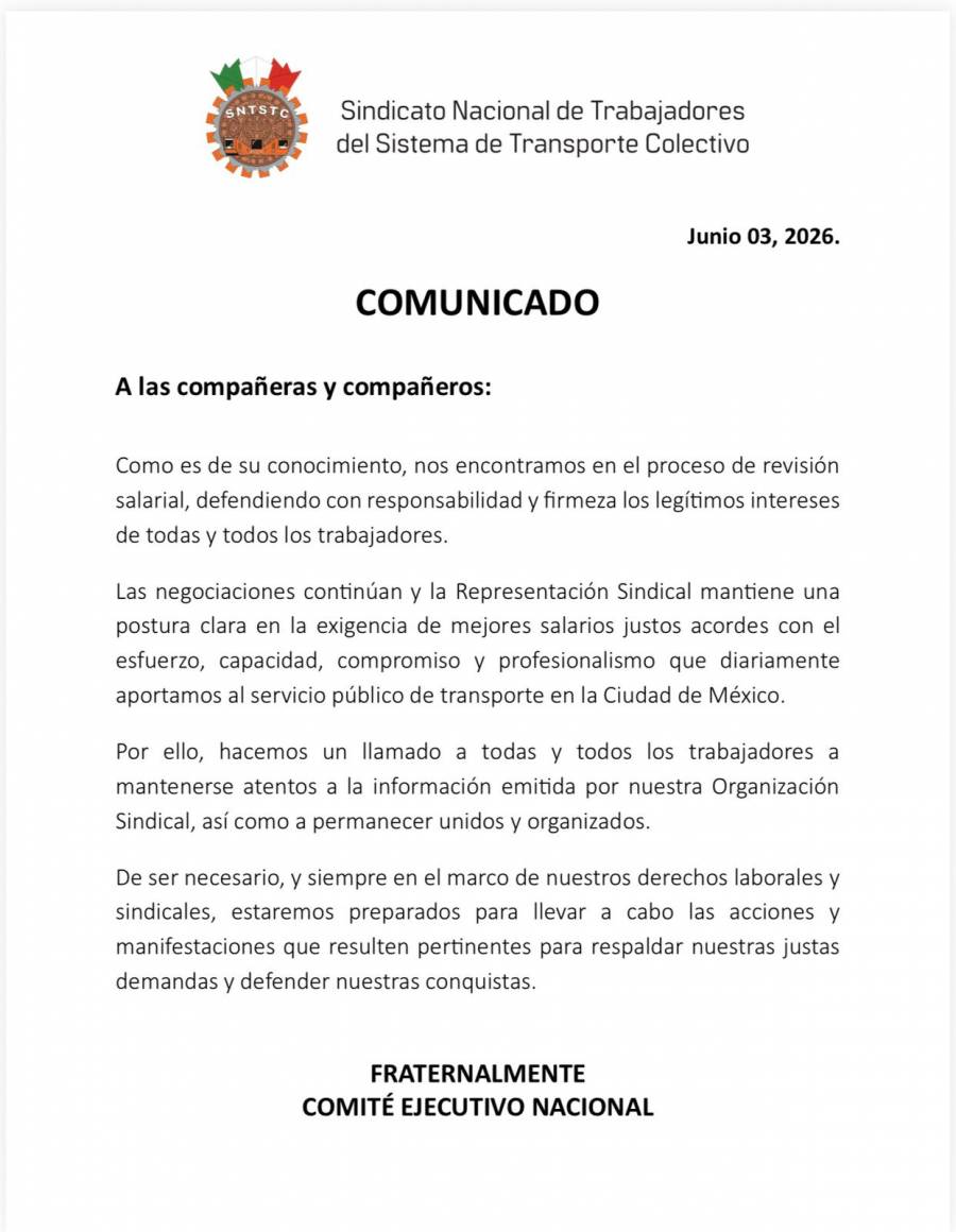Sindicato advierte posibles manifestaciones en medio de revisión salarial
