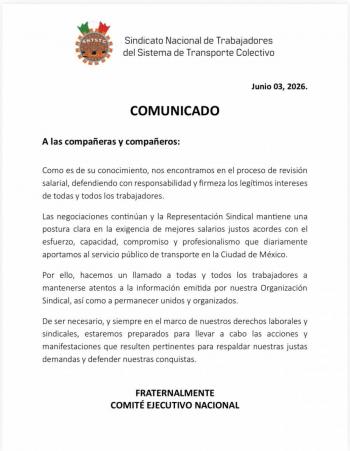 Sindicato advierte posibles manifestaciones en medio de revisi&oacute;n salarial