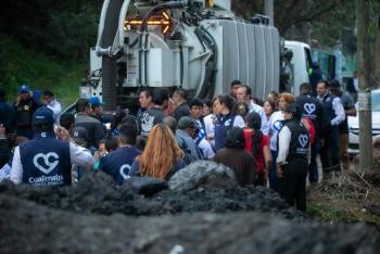 Cuajimalpa refuerza atenci&oacute;n a vecinos afectados por lluvias y retira m&aacute;s de 75 toneladas de material acumulado