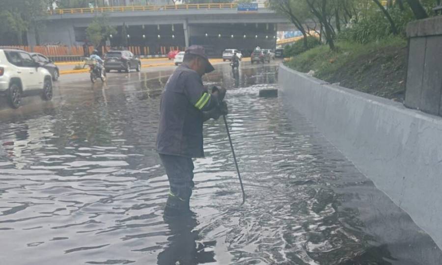 Caen en CDMX 25 millones de m³ de lluvia durante madrugada del jueves
