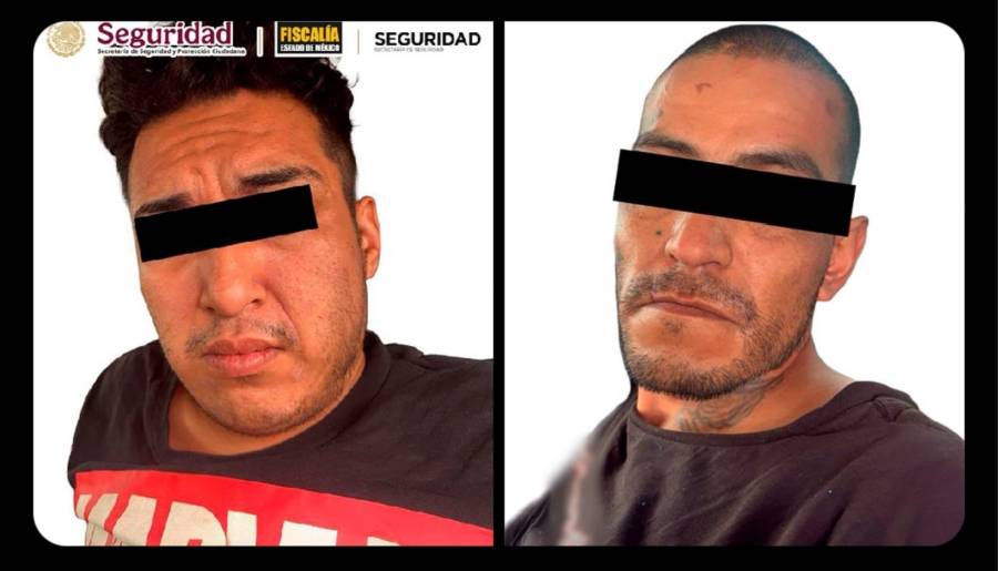 Capturan a dos presuntos responsables de asalto a viajeros procedentes del AIFA