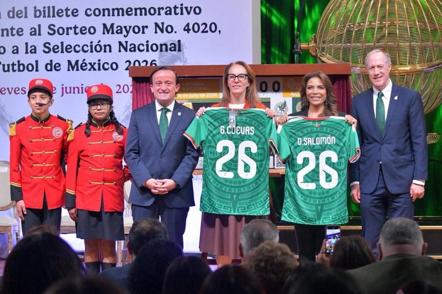 Loter&iacute;a Nacional y FMF presentan billete conmemorativo rumbo al Mundial 2026