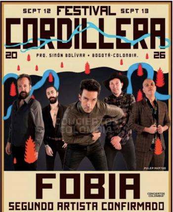 Fobia llevar&aacute; su legado del rock latino al Festival Cordillera 2026