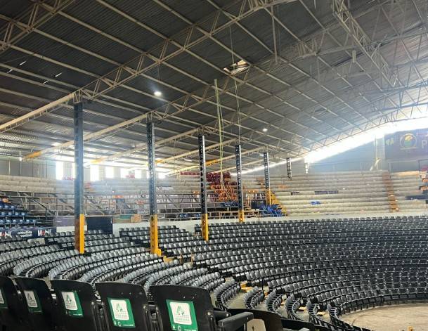 Gobernador de SLP supervisa mantenimiento de la Fenapo para renovar espacios p&uacute;blicos